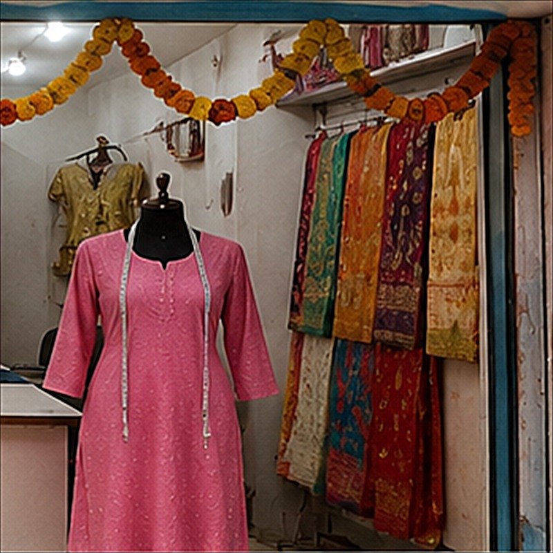 Garments and fabric at the foundation tailoring centre